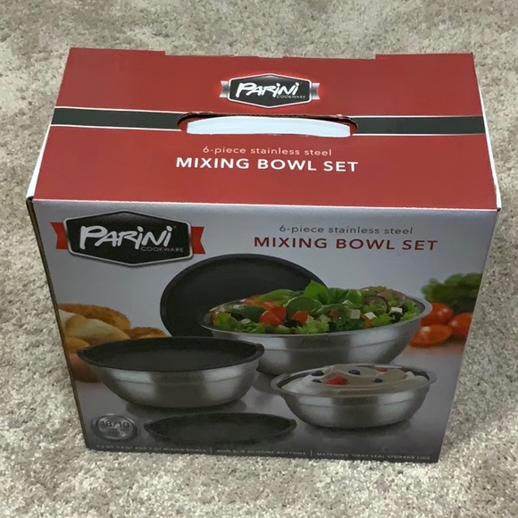 Parini Kitchen Mixing Bowl Set 6piece Stainless Steel Poshmark